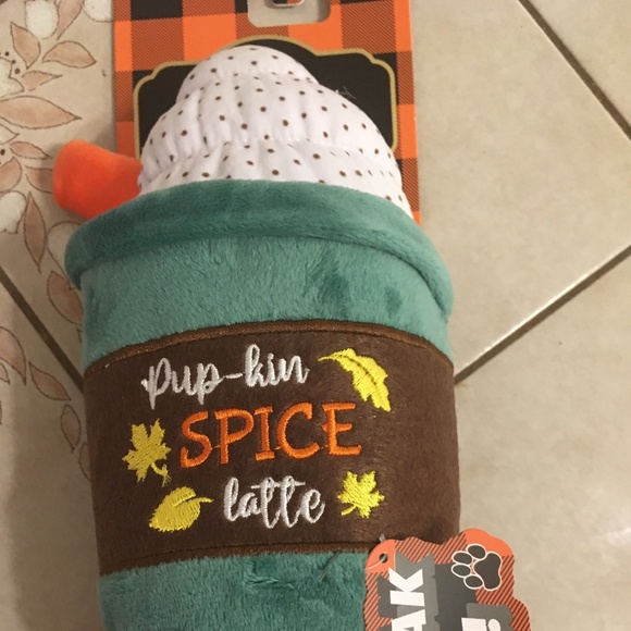 NWT! Cute Pumpkin Spice Dog Toy! - Picture 4 of 7